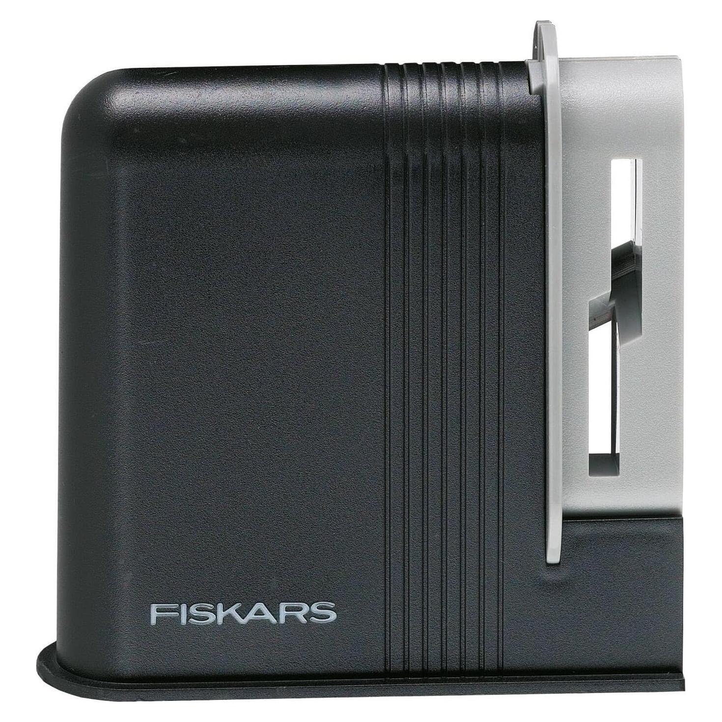 Afilador de Tijeras Fiskars Clip-Sharp, 4 cm, Negro