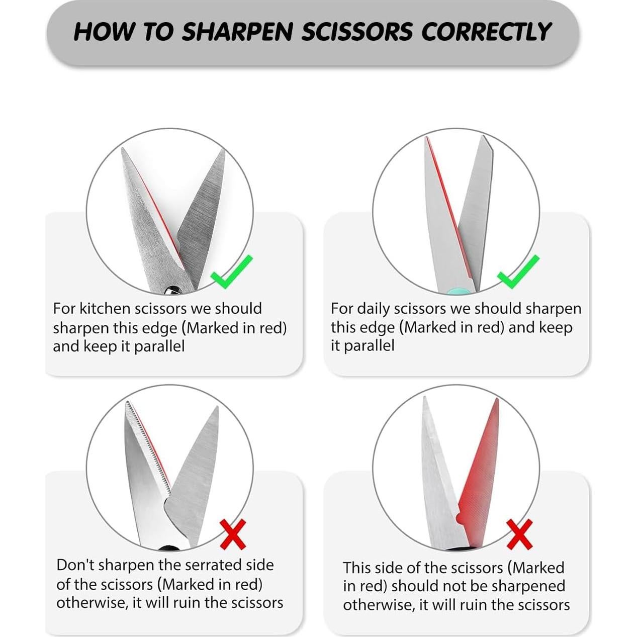 Afilador de cuchillos 4 en 1 NestaWave, acero inoxidable, negro/plata