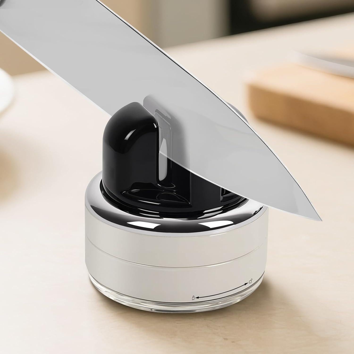 Afilador de cuchillos manos libres BSTOPXX 2 etapas con ventosa