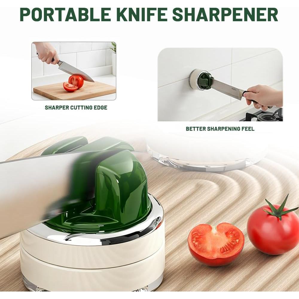 Afilador de cuchillos Vantico multiángulo con ventosa