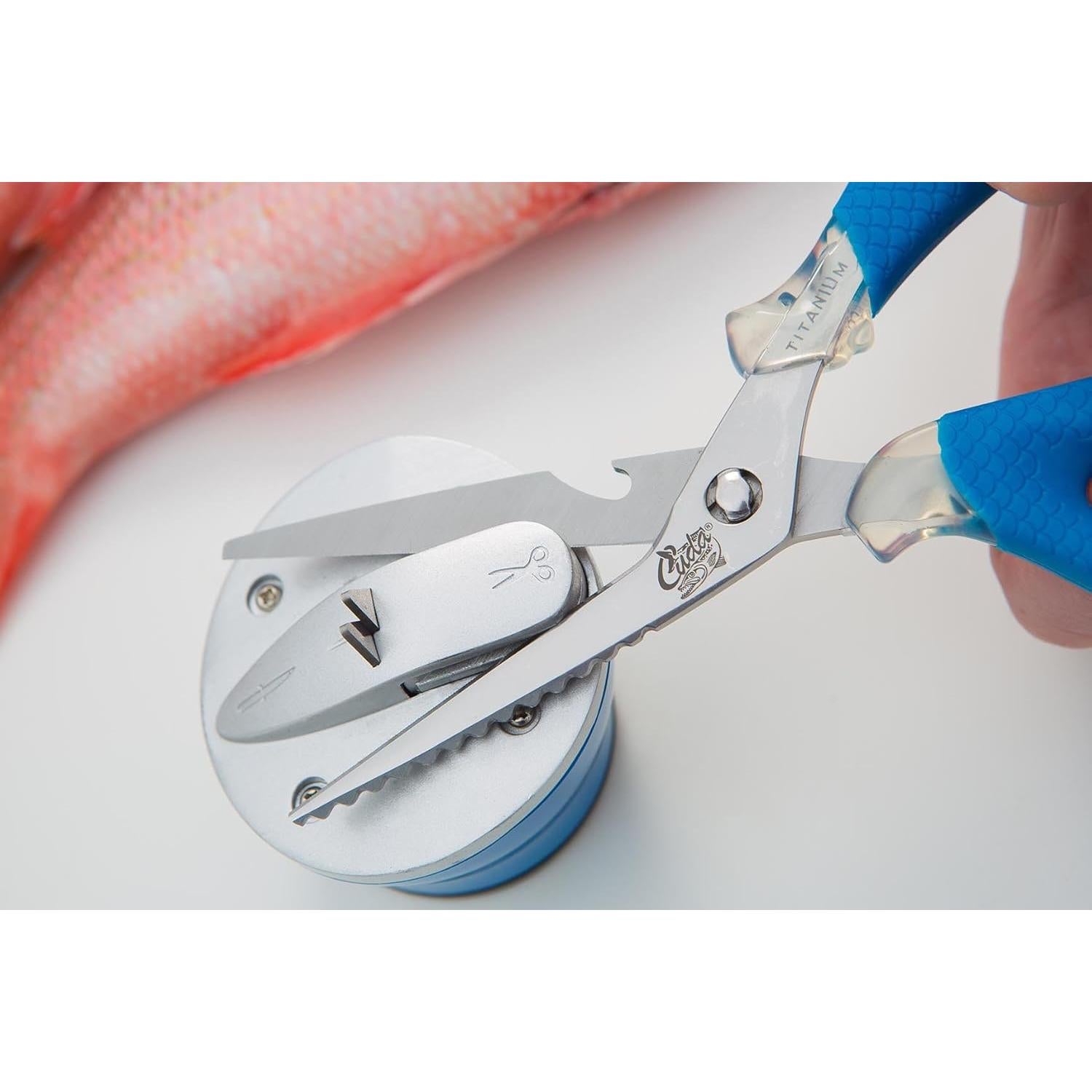 Afila Cuchillos y Tijeras Cuda 18839 Compacto con Succión