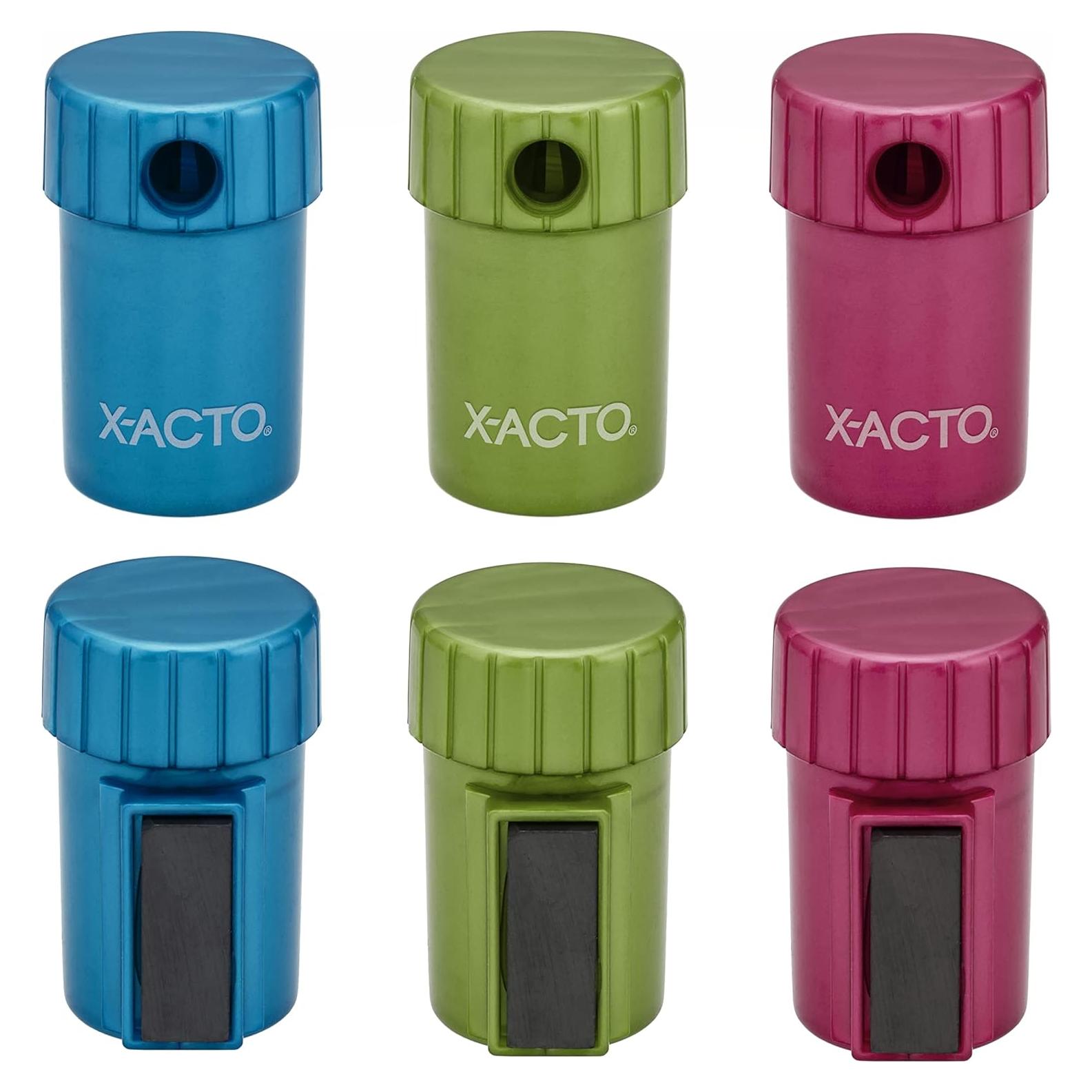 Sacapuntas Manual Magnético X-ACTO con Tapa Rotativa - 6 Colores