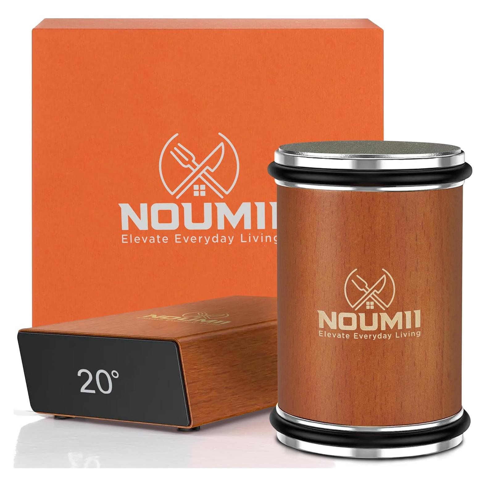 Afilador de Cuchillos Noumii de Madera de Haya - Doble Ángulo