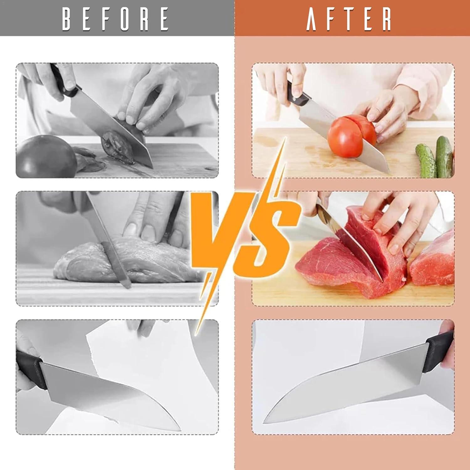 Afilador de Cuchillos Rodante SLUXE - Madera de Nogal - 5 Ángulos