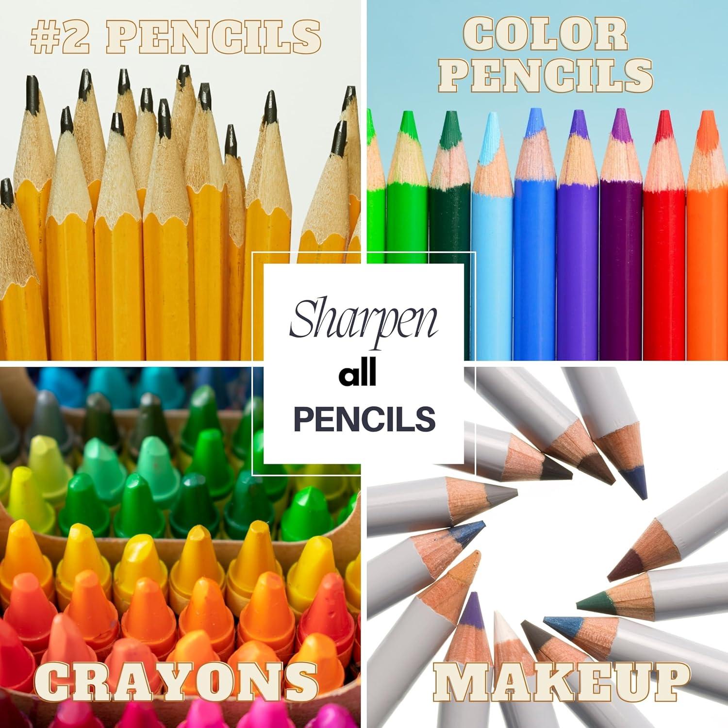 Sacapuntas Manual Iconikal 12 Unidades Doble Agujero Multicolor