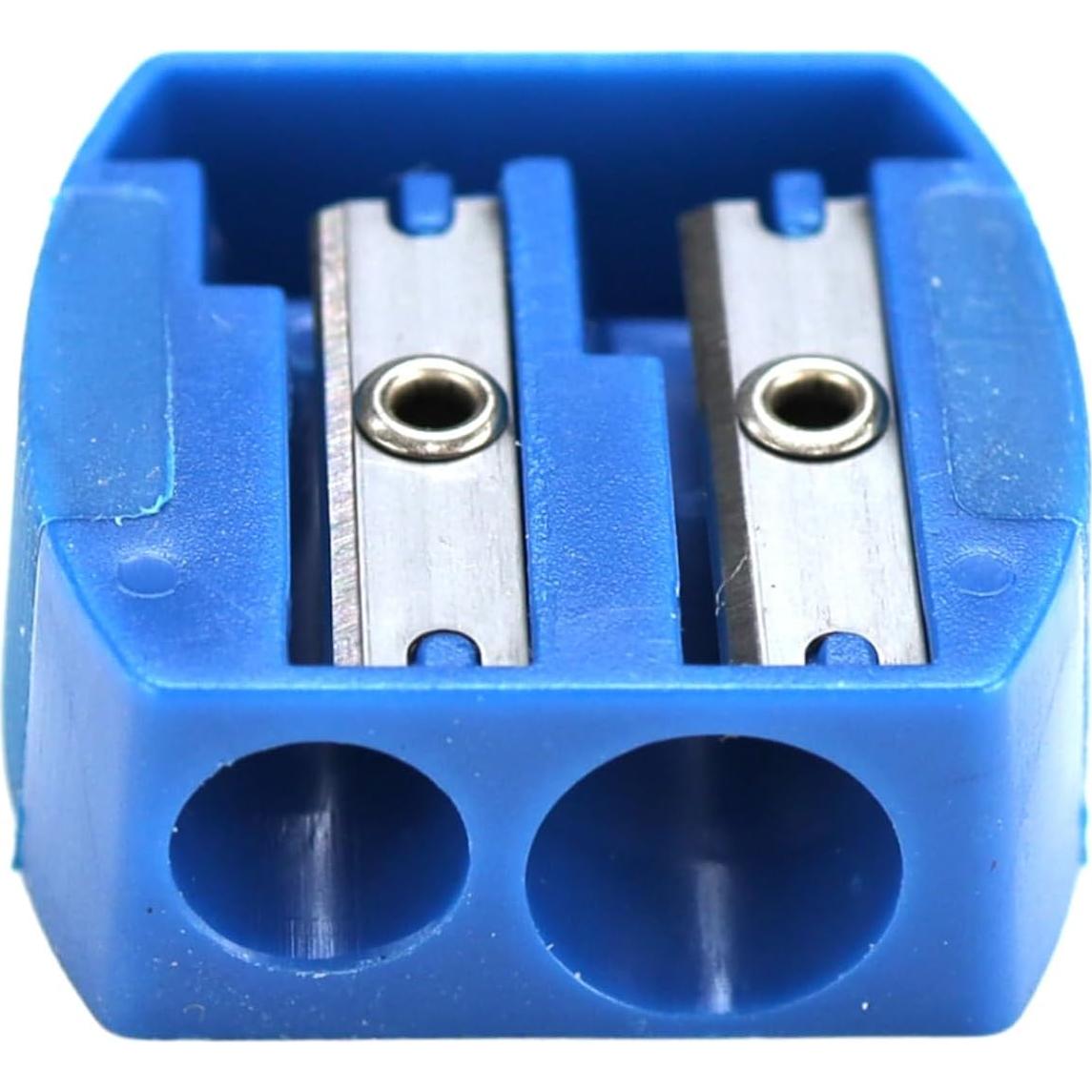 Sacapuntas Manual Iconikal 12 Unidades Doble Agujero Multicolor