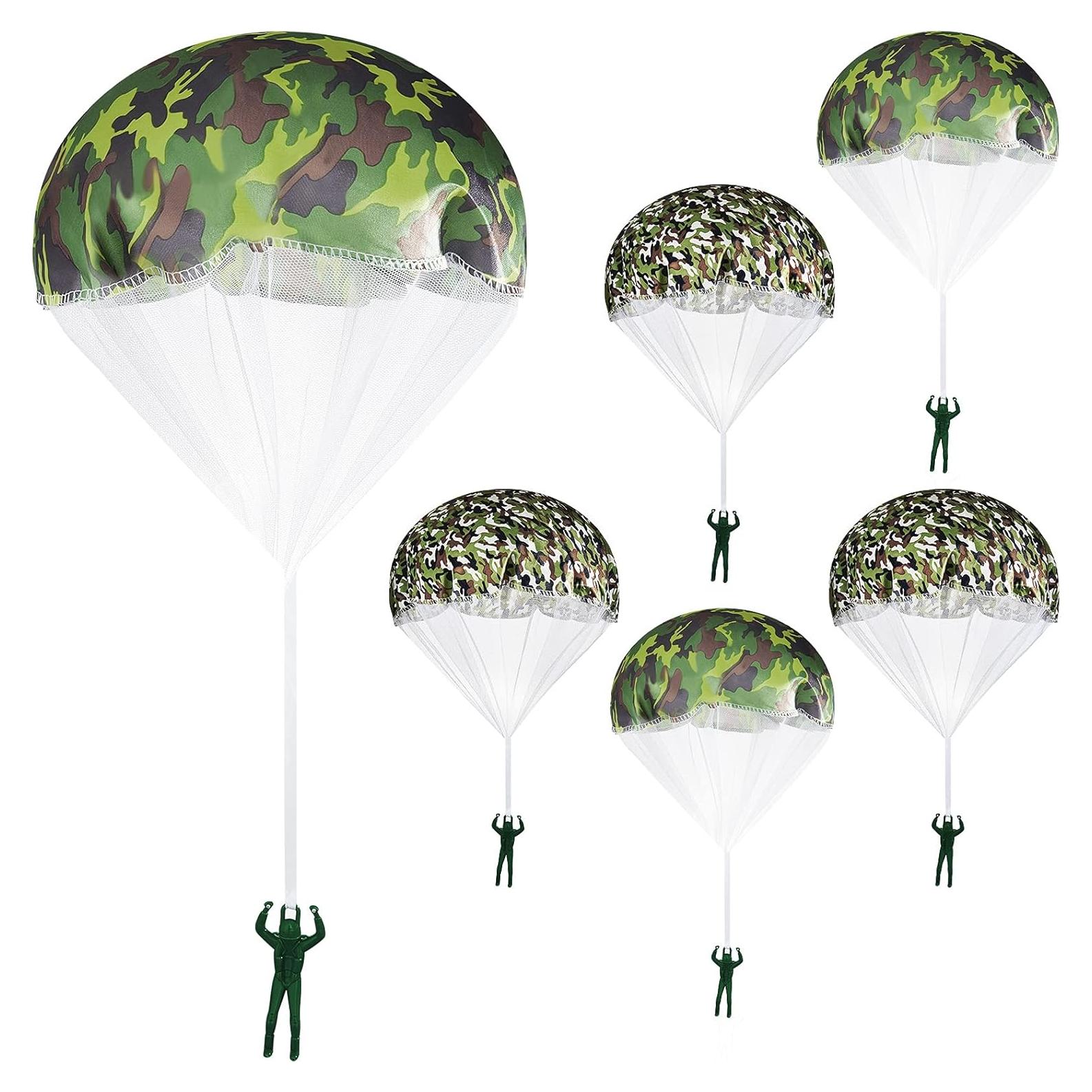 Juguetes Paracaídas Aoriher 12 Pcs para Niños al Aire Libre