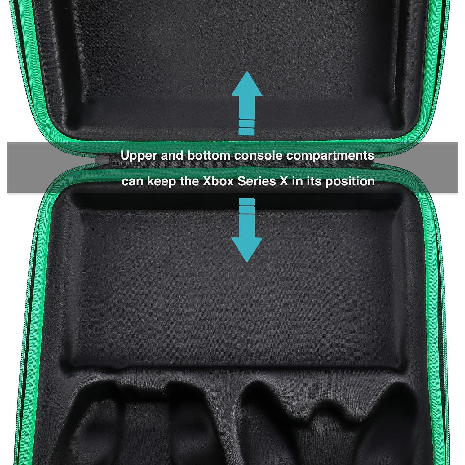 Funda rígida Zadii para Xbox Series X, bolsa de viaje 1.81 kg