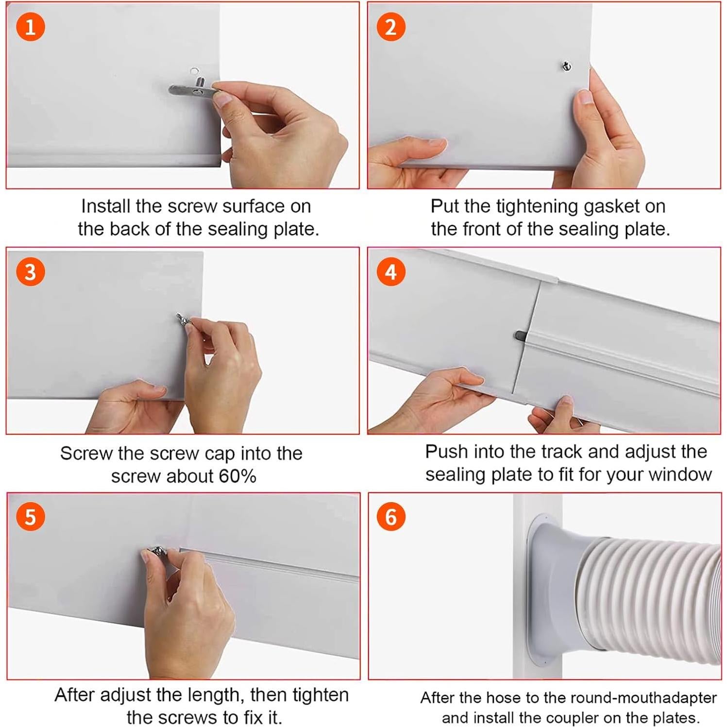 Kit Ventilación Ventana AC Portátil DSHFKLX 149,86 cm