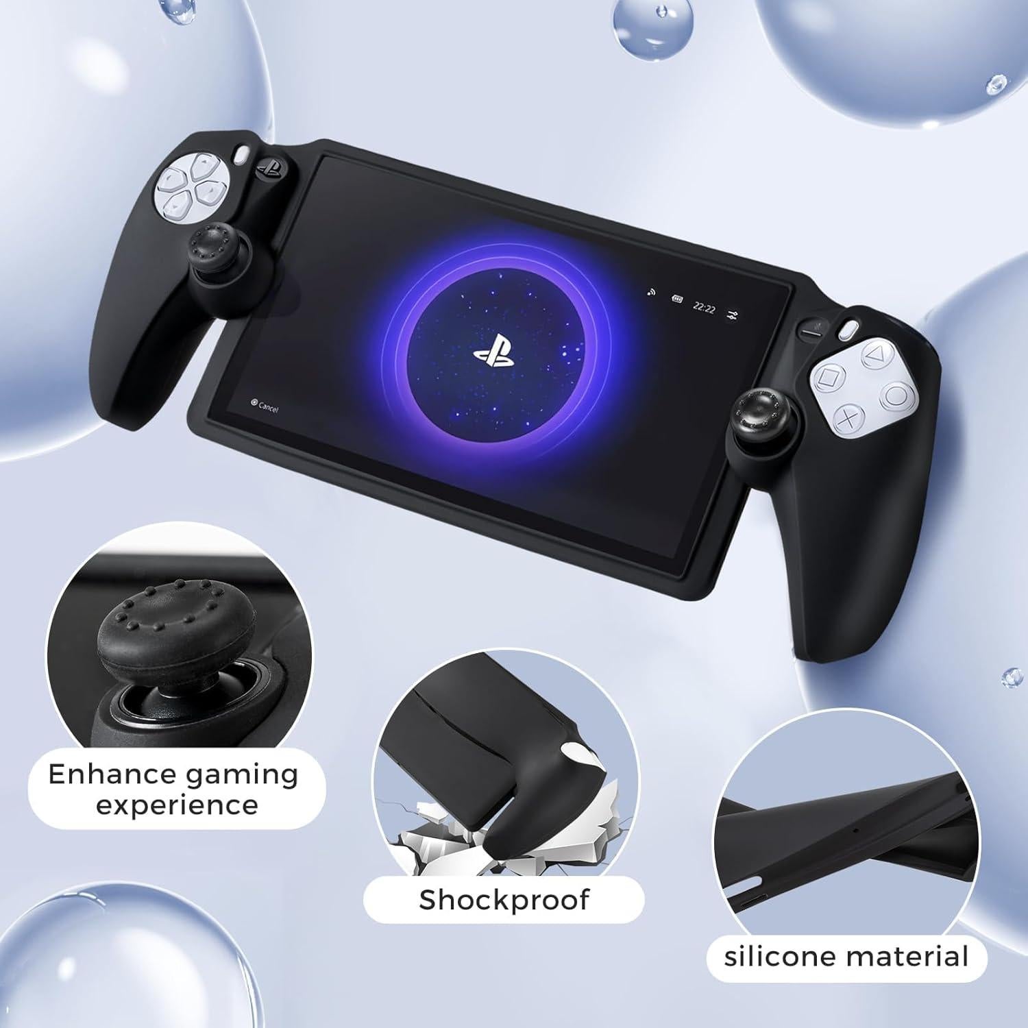 CoBak Funda Dura para PlayStation Portal - Negra
