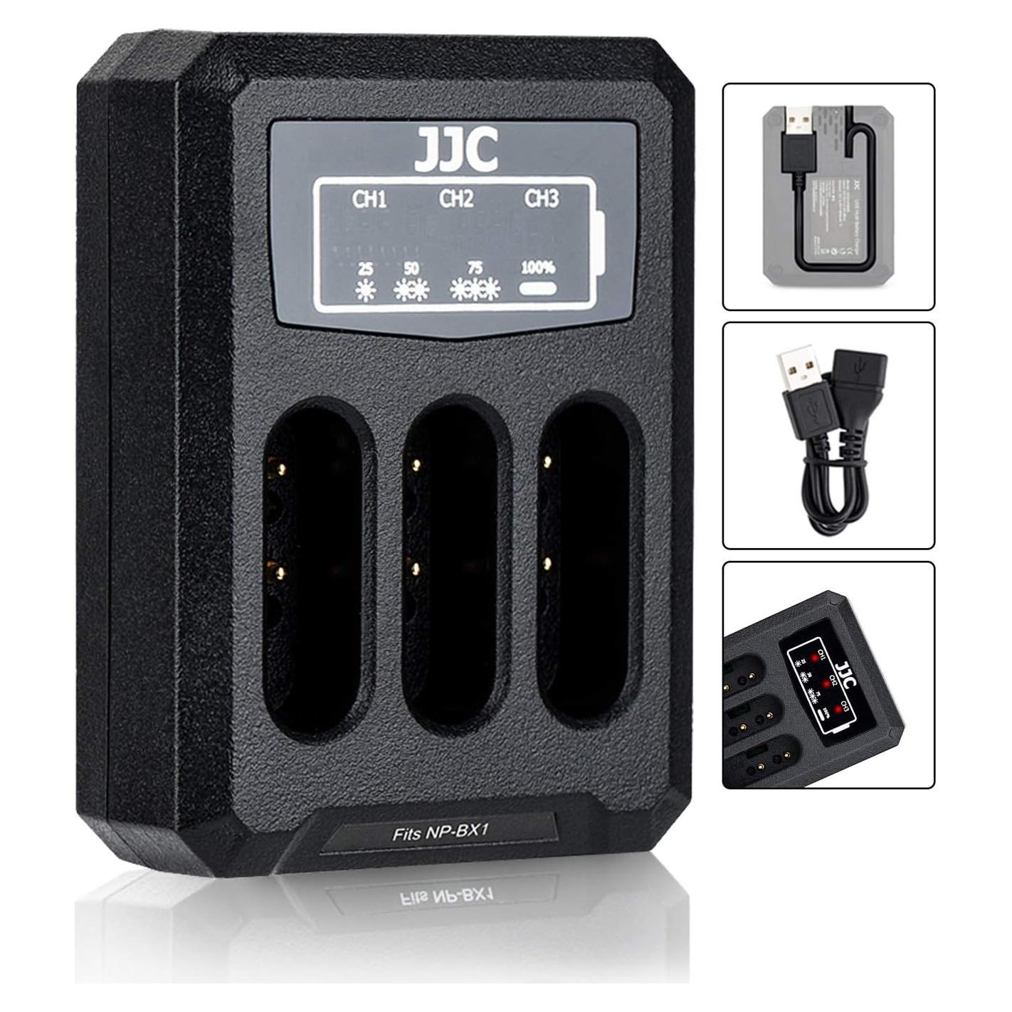 Cargador Triple USB para Batería Sony NP-BX1 - Carga Rápida