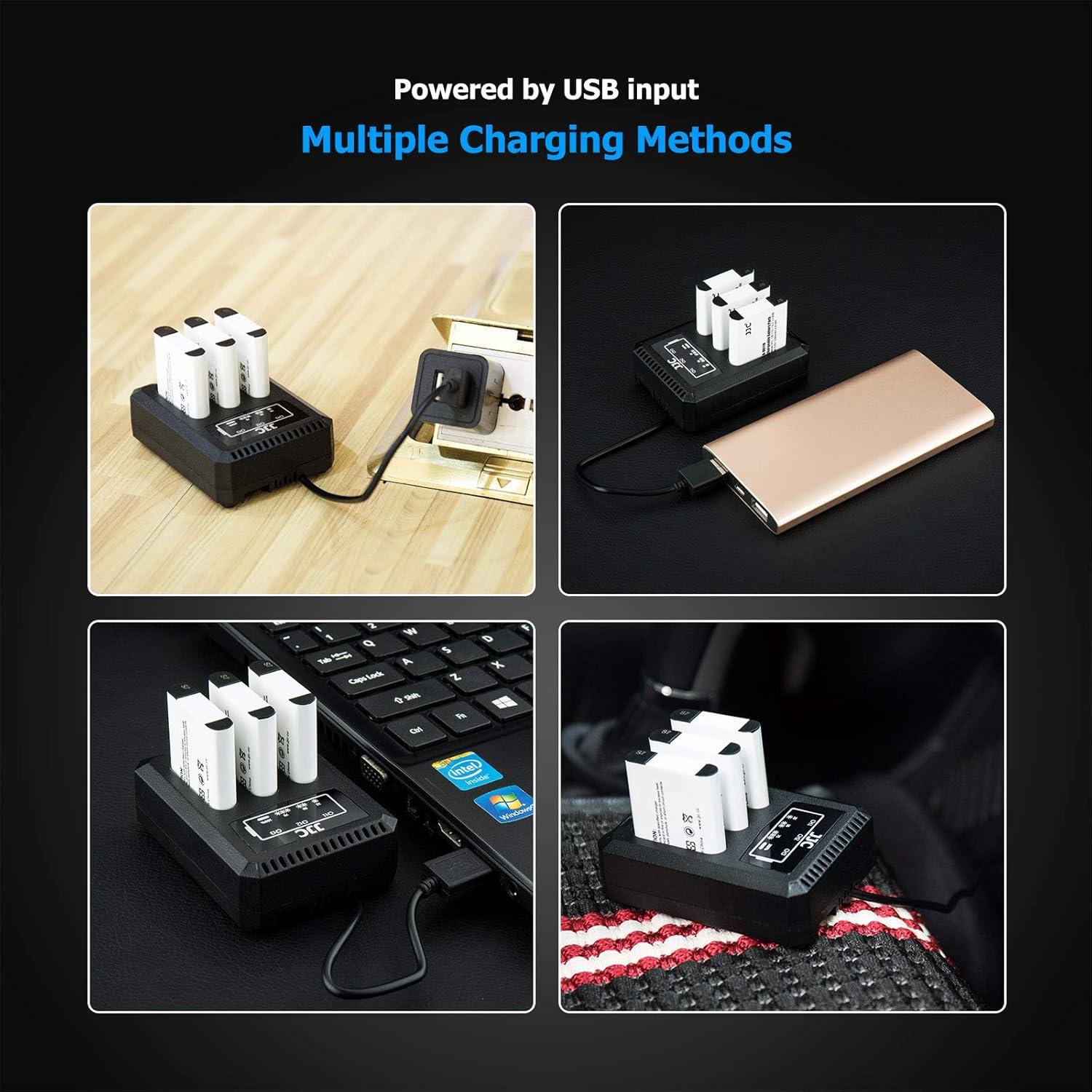 Cargador Triple USB para Batería Sony NP-BX1 - Carga Rápida