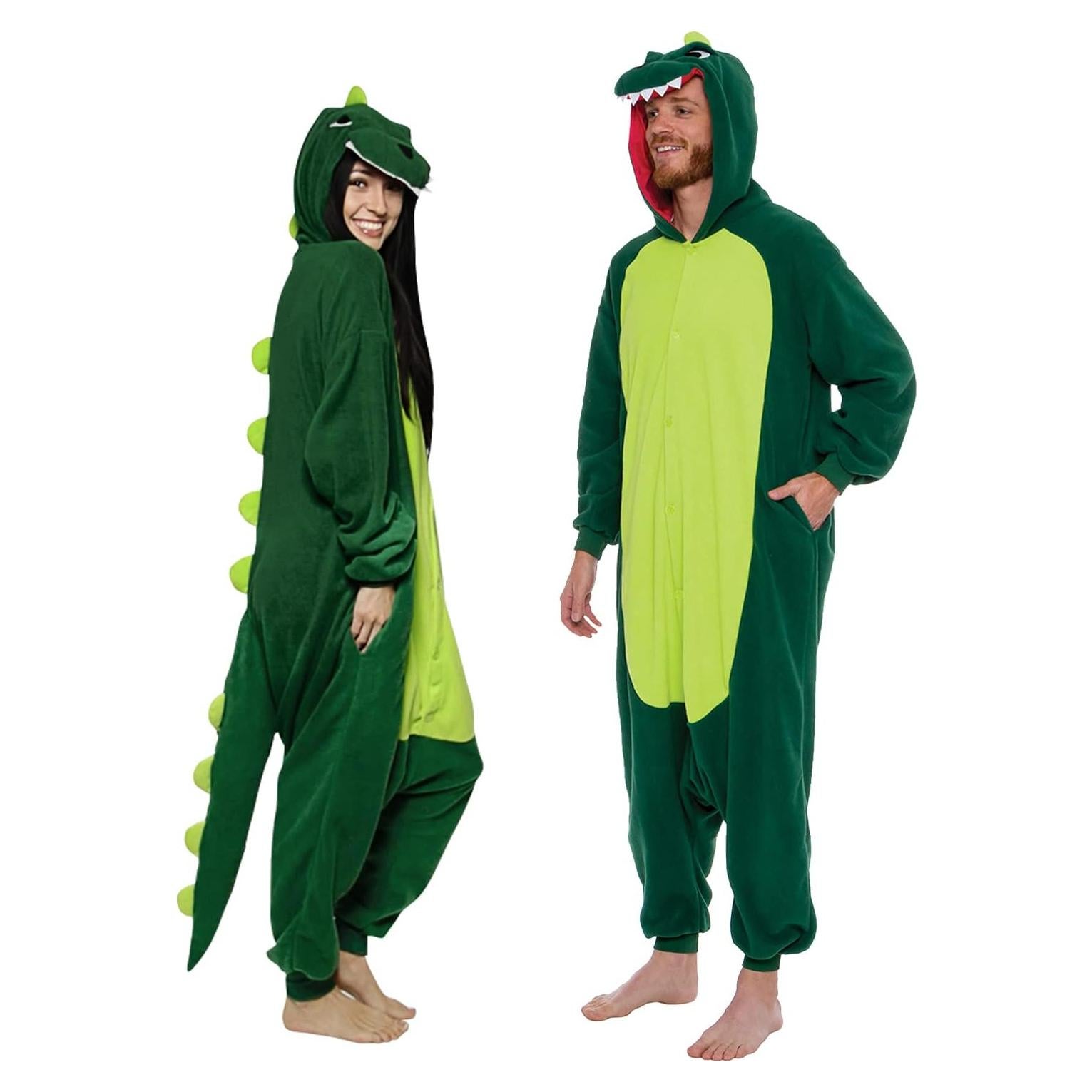 Mono de Dinosaurio Funziez! para Adultos - T-Rex Verde