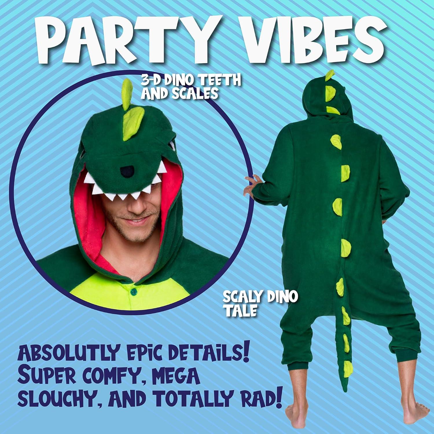 Mono de Dinosaurio Funziez! para Adultos - T-Rex Verde