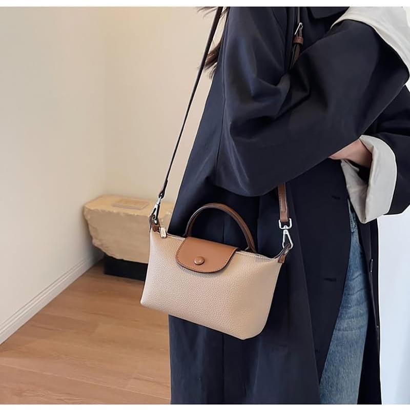 Bolso Cruzado Yoolo Caqui Acolchado para Mujeres 21.8x12.9cm