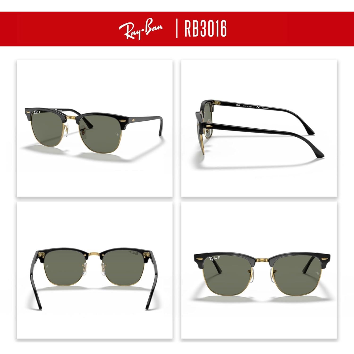 Gafas de sol Ray-Ban Clubmaster RB3016 + Kit de cuidado