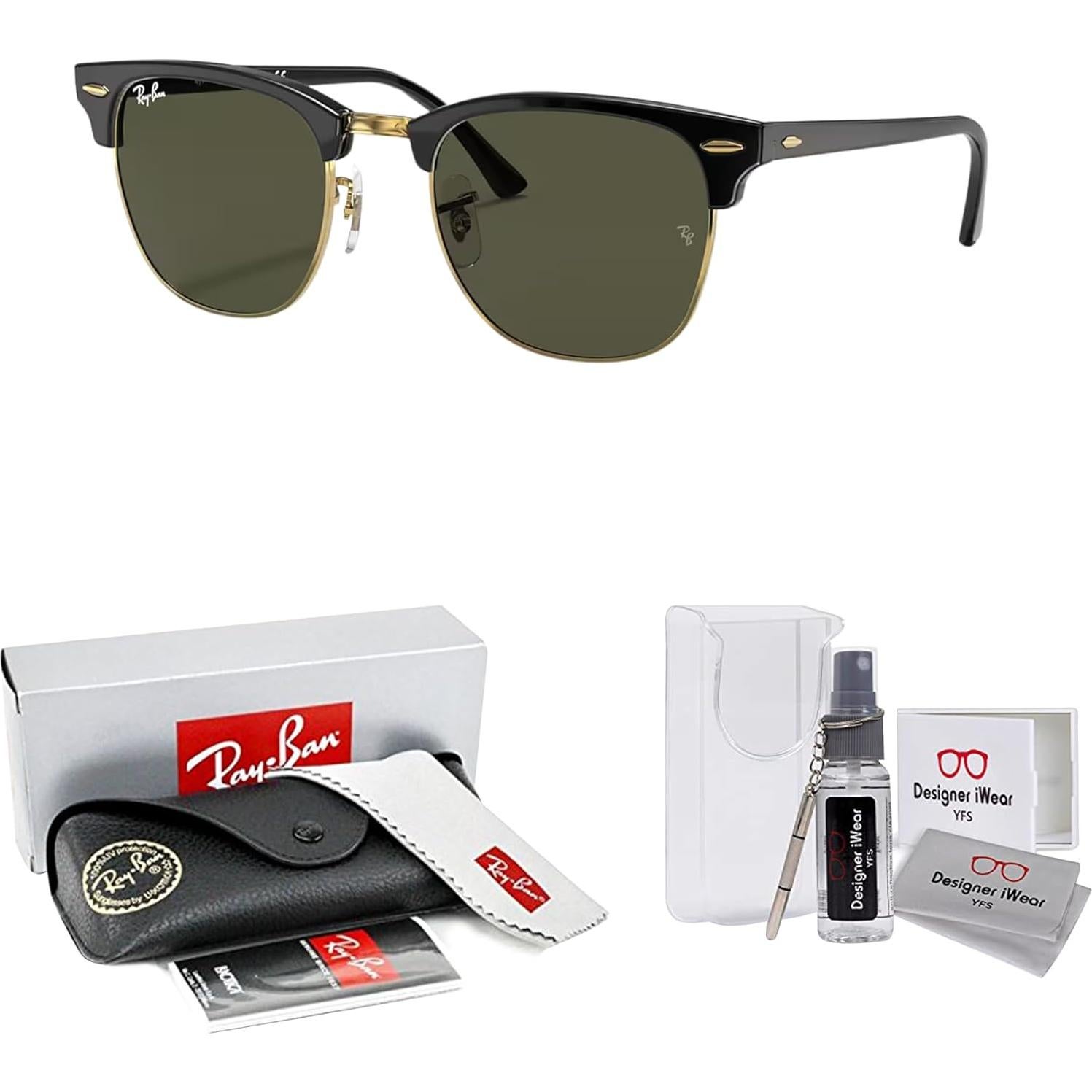 Gafas de sol Ray-Ban Clubmaster RB3016 + Kit de cuidado