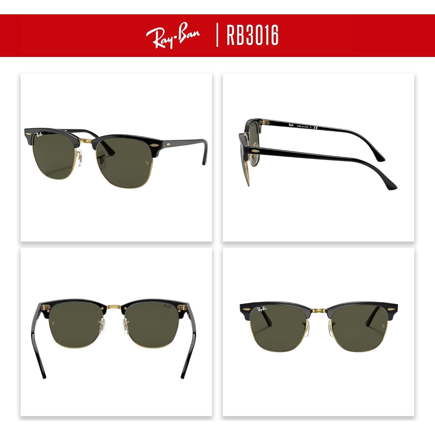 Gafas de sol Ray-Ban Clubmaster RB3016 + Kit de cuidado