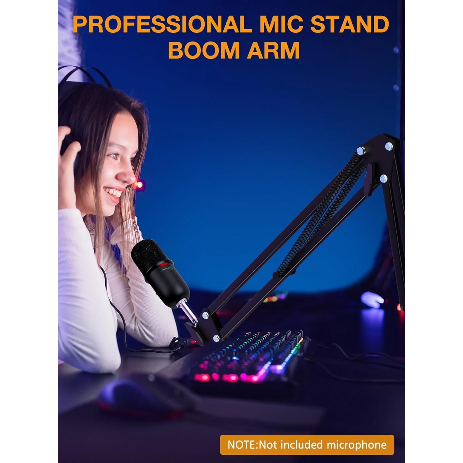 Brazo de Boom Micrófono SUNMON para HyperX QuadCast y más