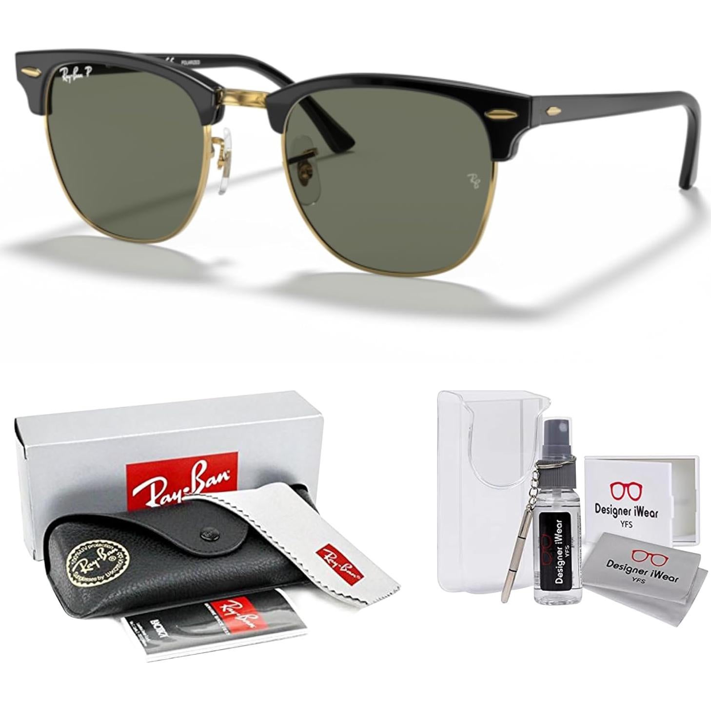 Gafas de sol Ray-Ban Clubmaster RB3016 + Kit de cuidado