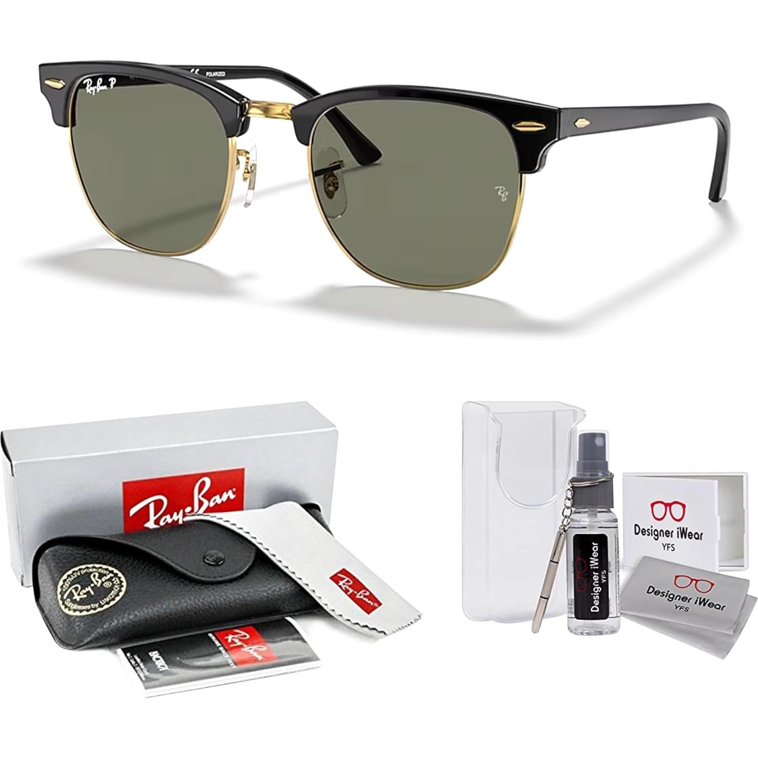 Gafas de sol Ray-Ban Clubmaster RB3016 + Kit de cuidado