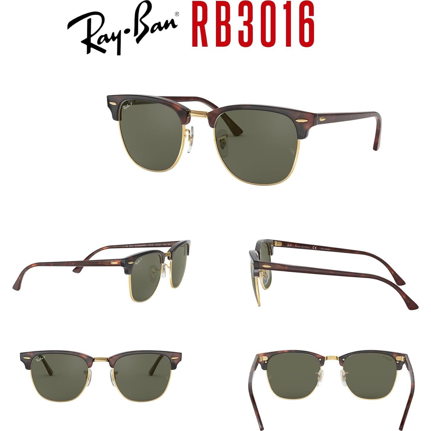 Gafas de sol Ray-Ban Clubmaster RB3016 + Kit de cuidado