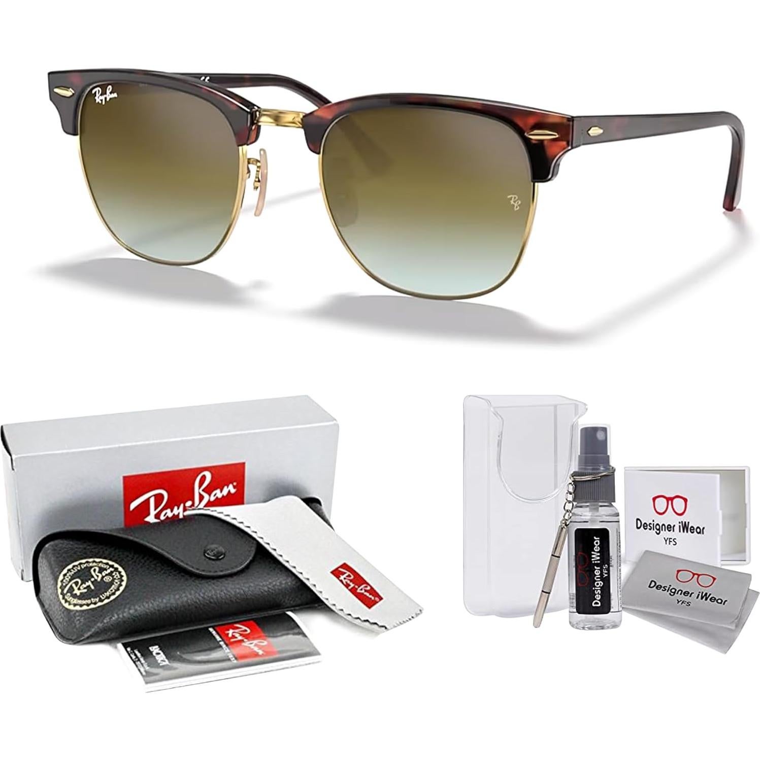 Gafas de sol Ray-Ban Clubmaster RB3016 + Kit de cuidado