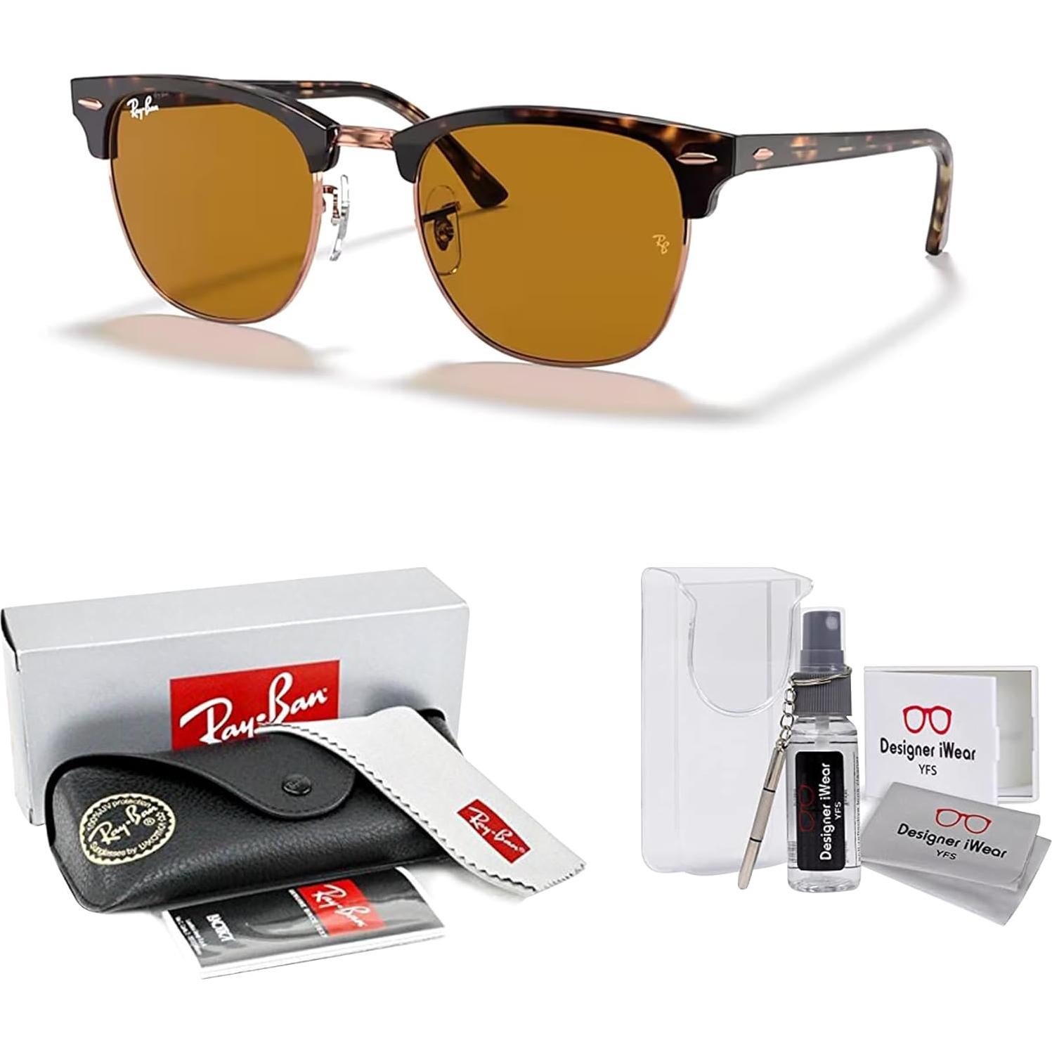 Gafas de sol Ray-Ban Clubmaster RB3016 Unisex + Kit de Cuidado