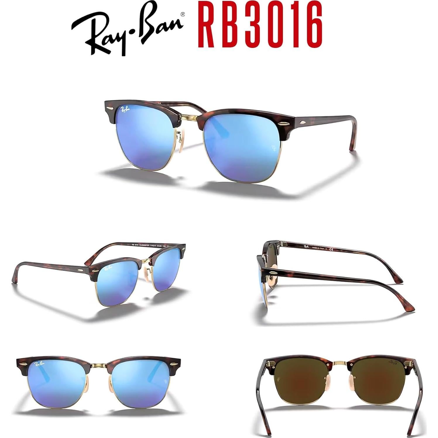 Gafas de sol Ray-Ban Clubmaster RB3016 + Kit de cuidado