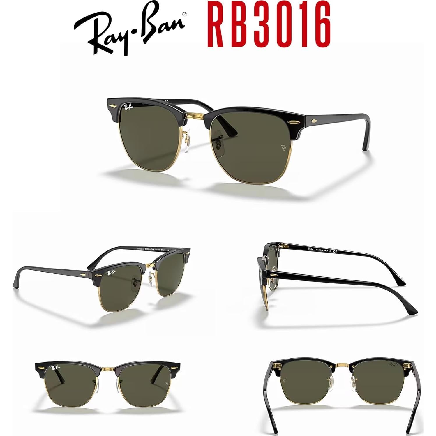Gafas de sol Ray-Ban Clubmaster RB3016 + Kit de cuidado