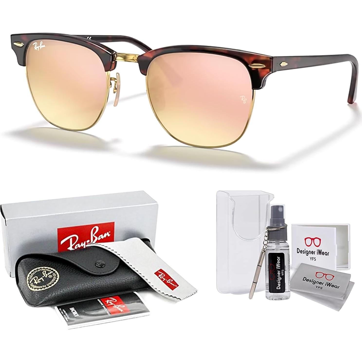 Gafas de sol Ray-Ban Clubmaster RB3016 + Kit de cuidado