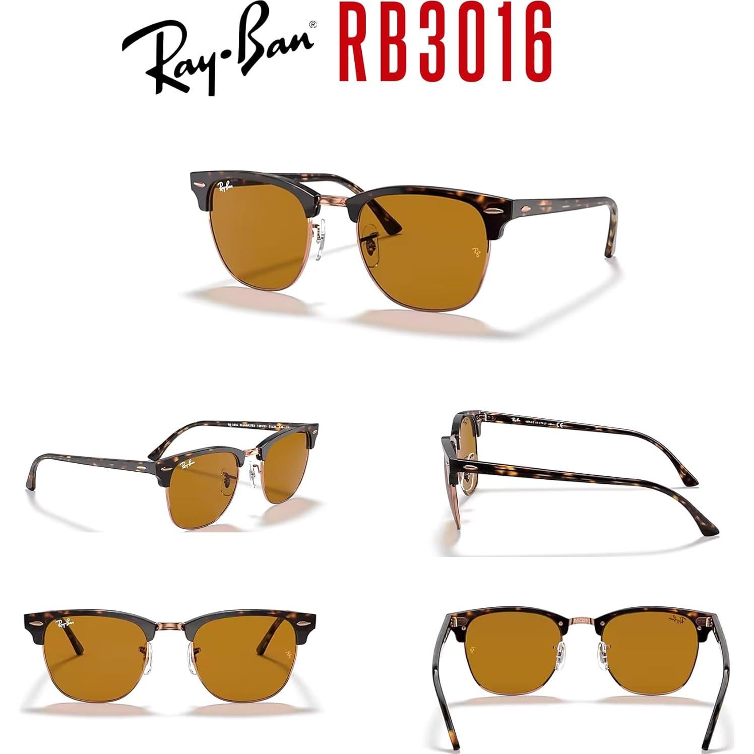 Gafas de sol Ray-Ban Clubmaster RB3016 con kit de cuidado