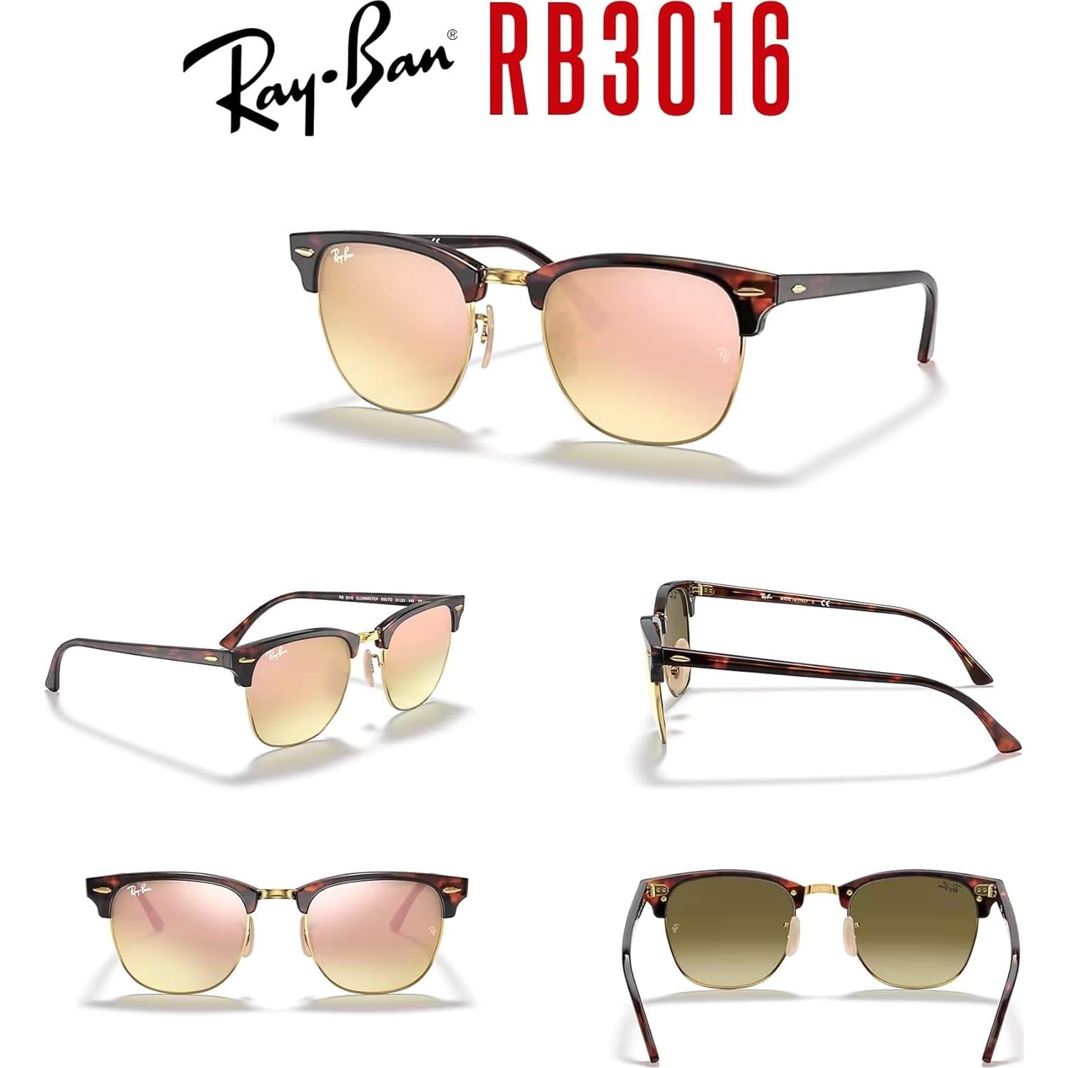Gafas de sol Ray-Ban Clubmaster RB3016 + Kit de cuidado