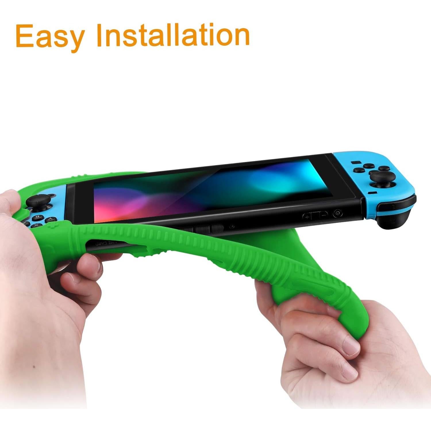 Funda de Silicona FINTIE para Nintendo Switch - Verde Ergonómica