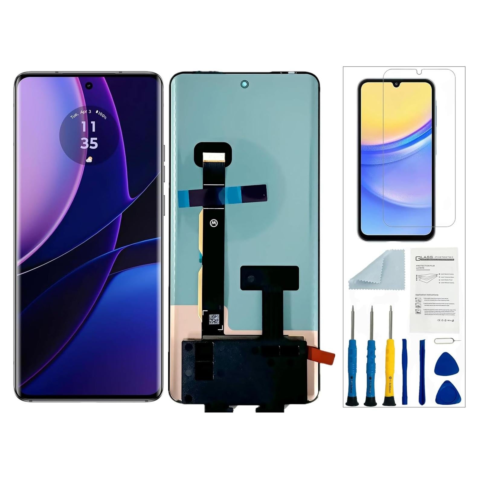 Reemplazo de Pantalla LCD Negra Motorola Edge 2024 XT2405