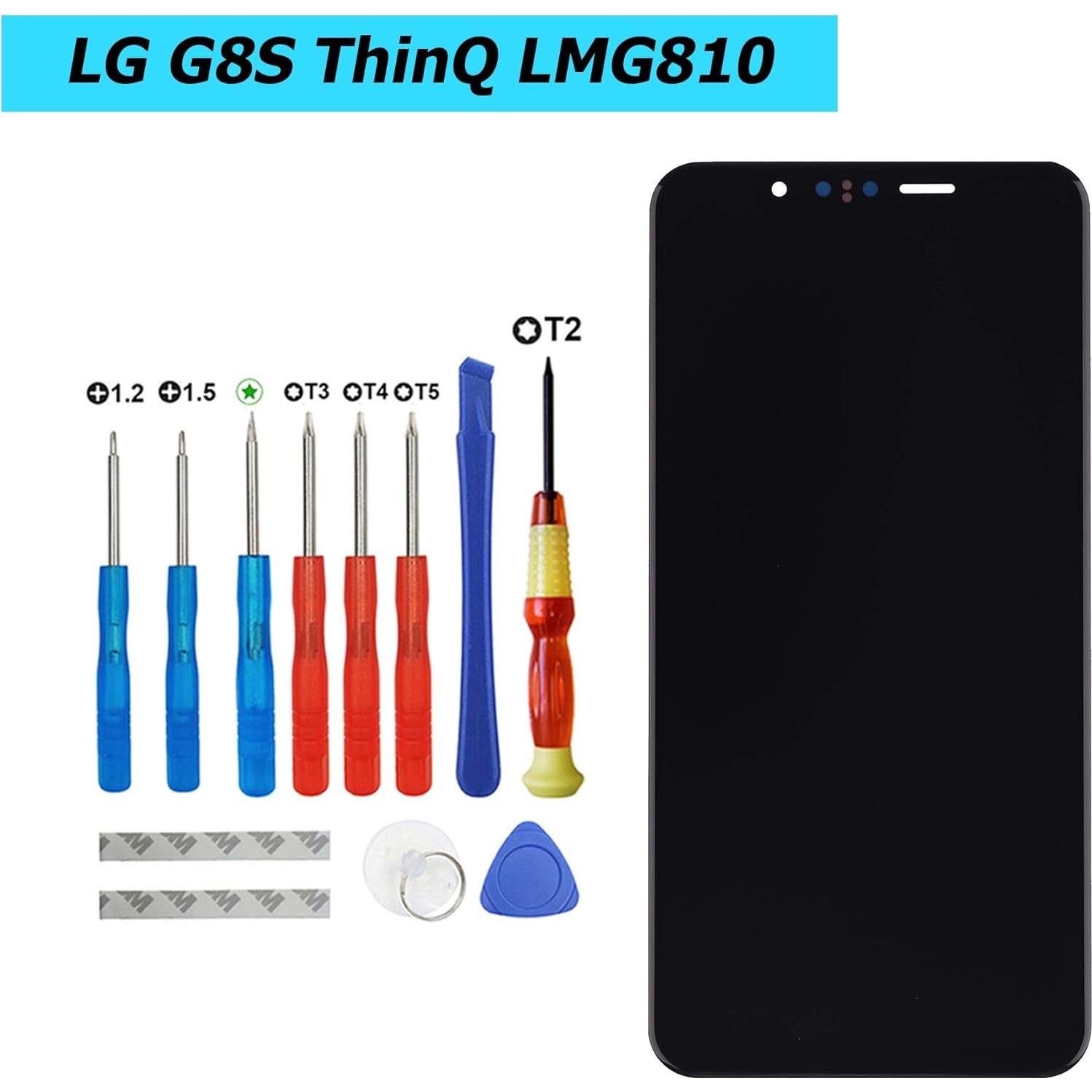 Pantalla OLED Reemplazo LG G8S ThinQ 6.21" Negro con Herramientas