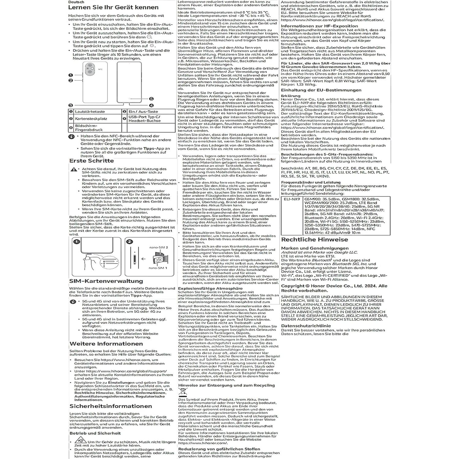 Smartphone Honor Magic7 Pro 512GB ROM 12GB RAM 5G Negro