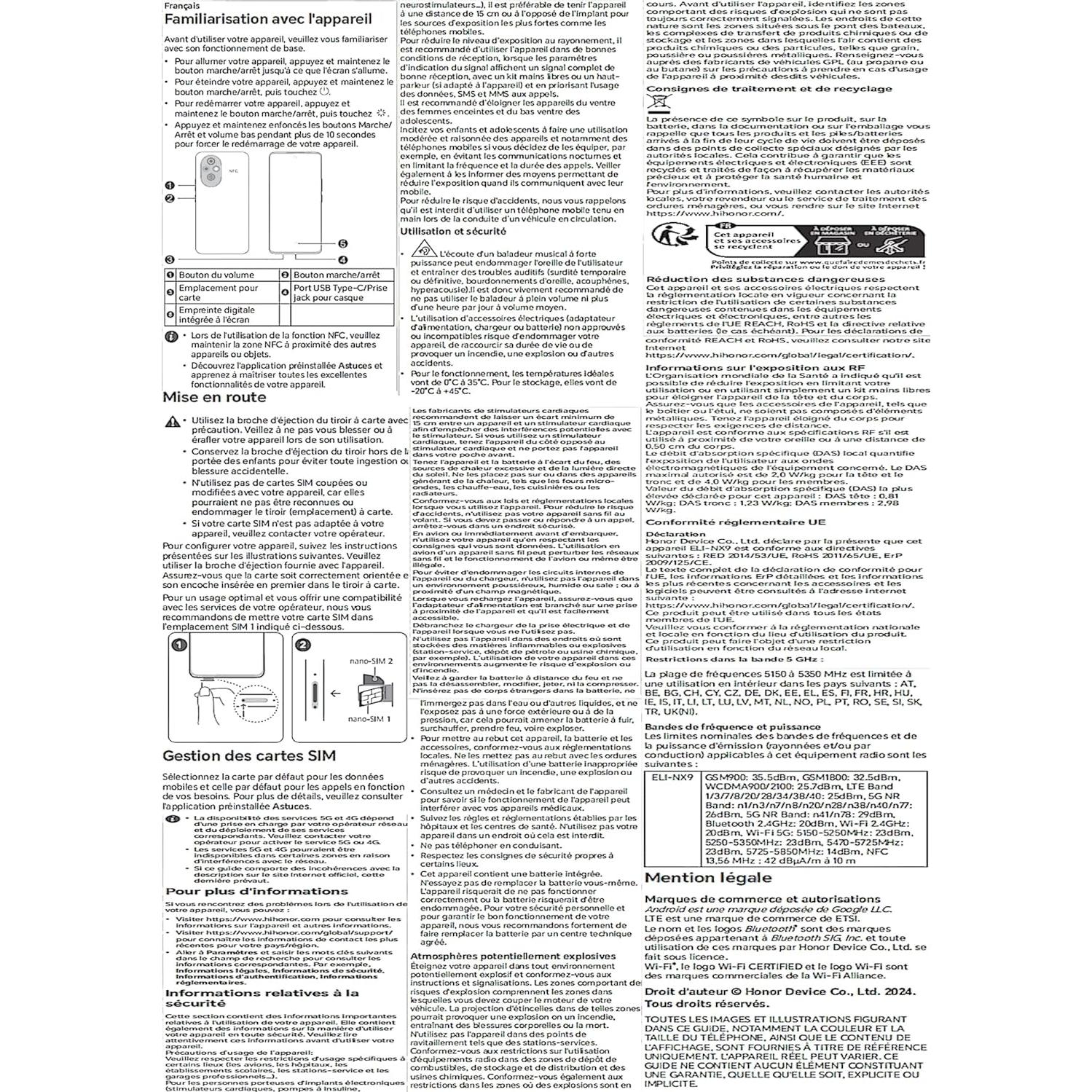 Smartphone Honor Magic7 Pro 512GB ROM 12GB RAM 5G Negro