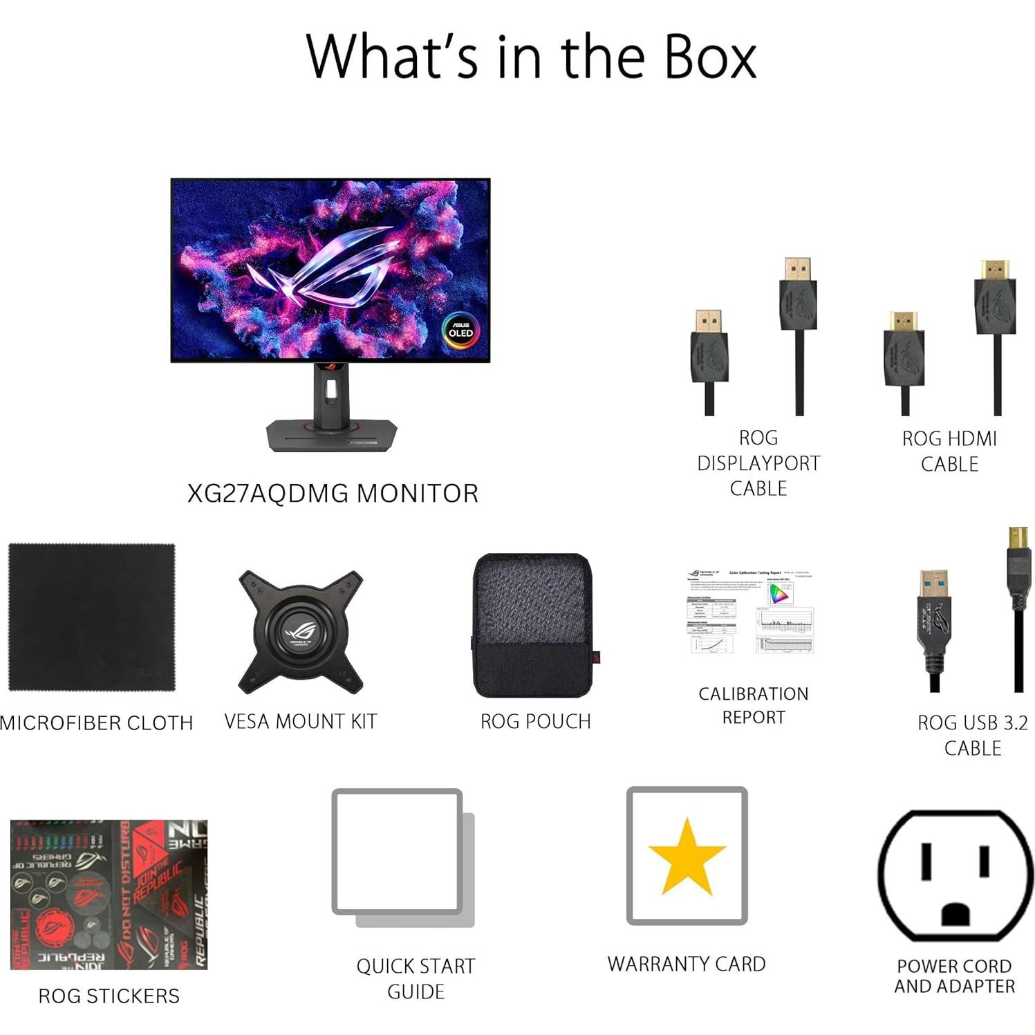 Monitor de Juegos ASUS ROG Strix 27" OLED QHD 240Hz