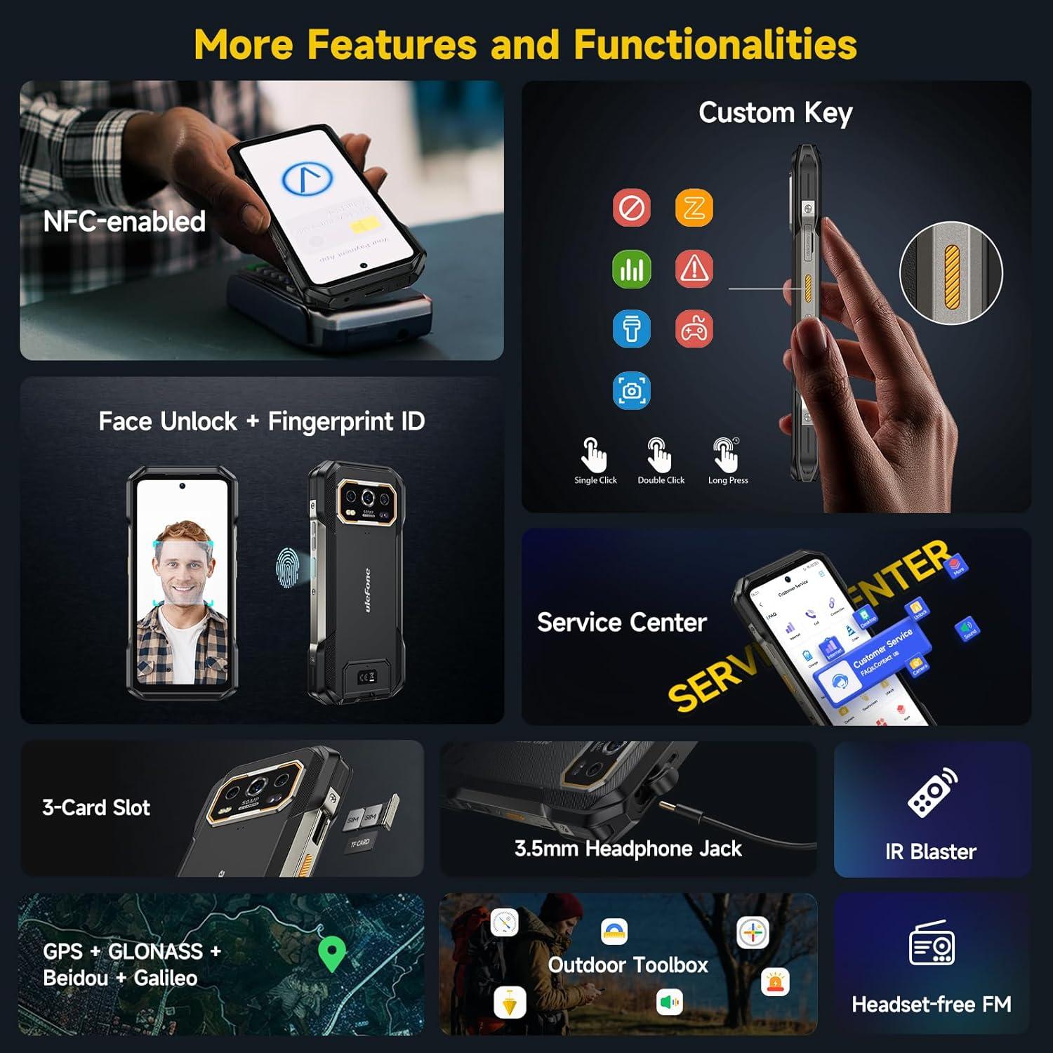 Ulefone Armor 27 Pro 5G Smartphone Resistente 12GB 256GB