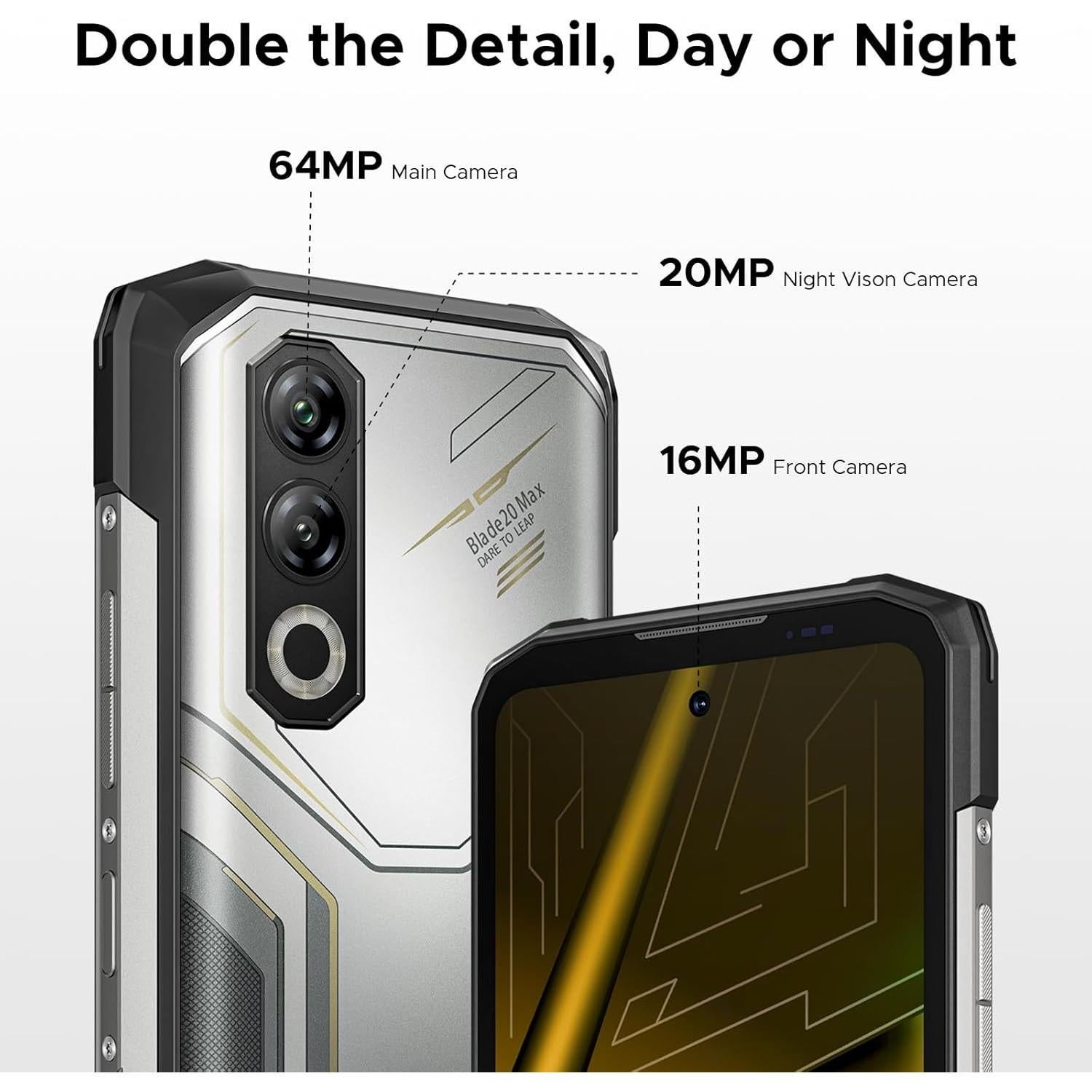 DOOGEE Blade 20 Max Smartphone Resistente 36GB+1TB 11800mAh