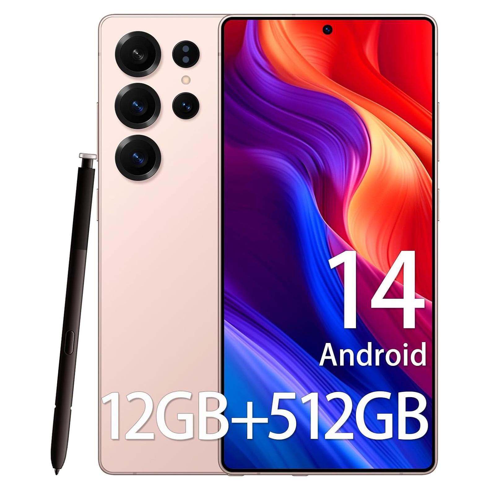 Smartphone MIYOKIMIRO P25 Ultra 12GB+512GB 5G Rosa