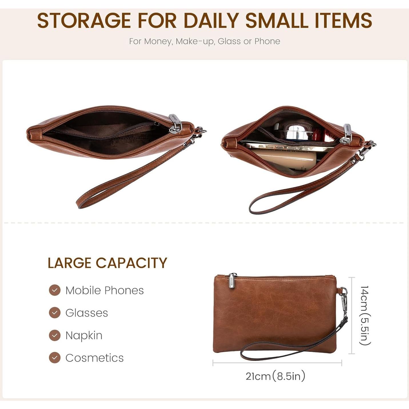 Bolsa Tote LOVEVOOK para Laptop 15.6" Marrón Oscuro