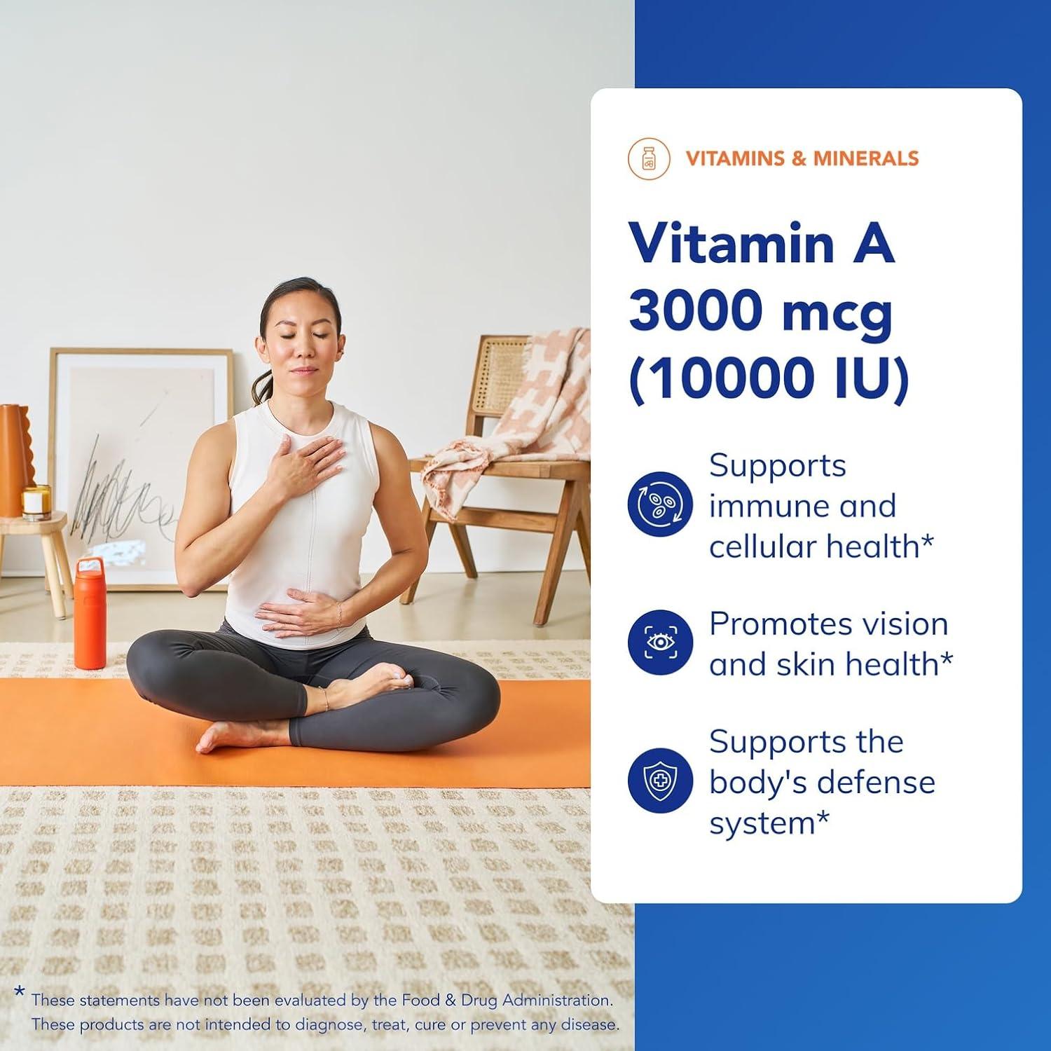 Vitamina A 3000 mcg Pure Encapsulations - 120 Cápsulas Blandas