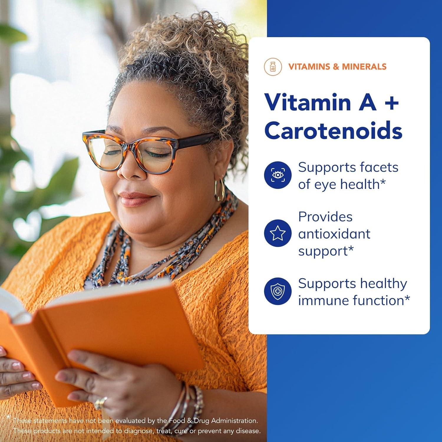 Vitamina A + Carotenoides Pure Encapsulations 90 Cápsulas