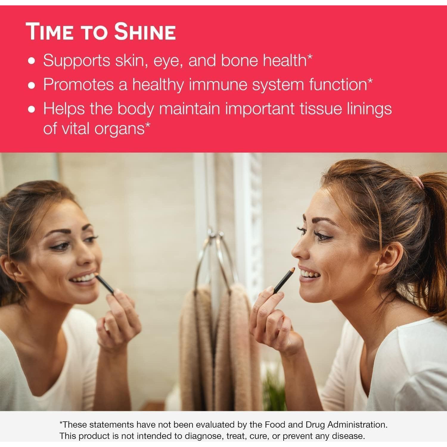 EZ Melts Vitamina A 5000 UI Disoluble Sin Azúcar 60 Tabletas