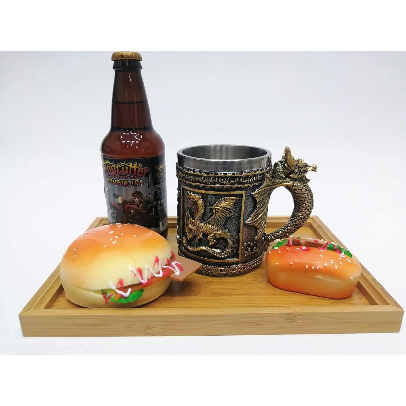 Taza Medieval Dragón Dorado CUZOKOLA 396ml para Café