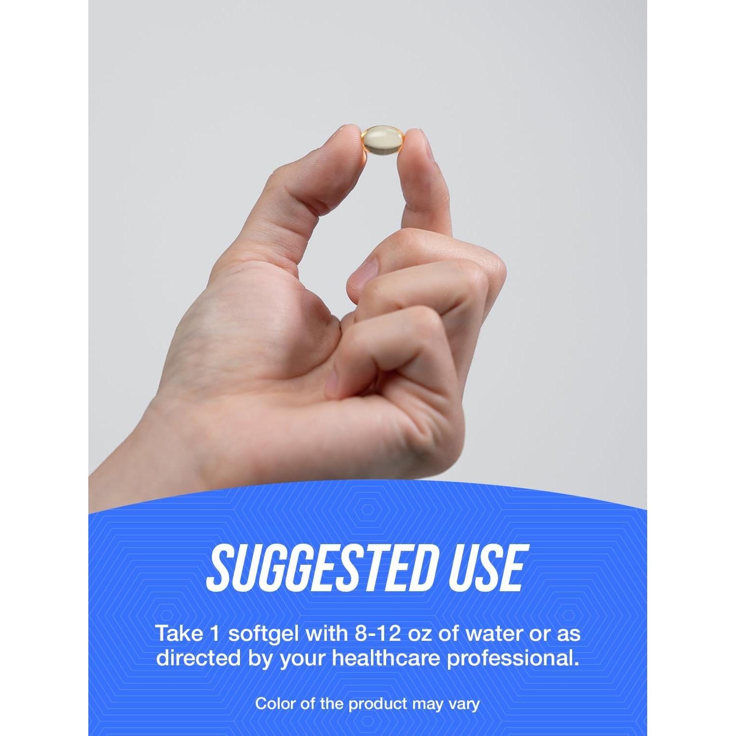 BulkSupplements Vitamina A 25000 UI Softgels 365 Unidades