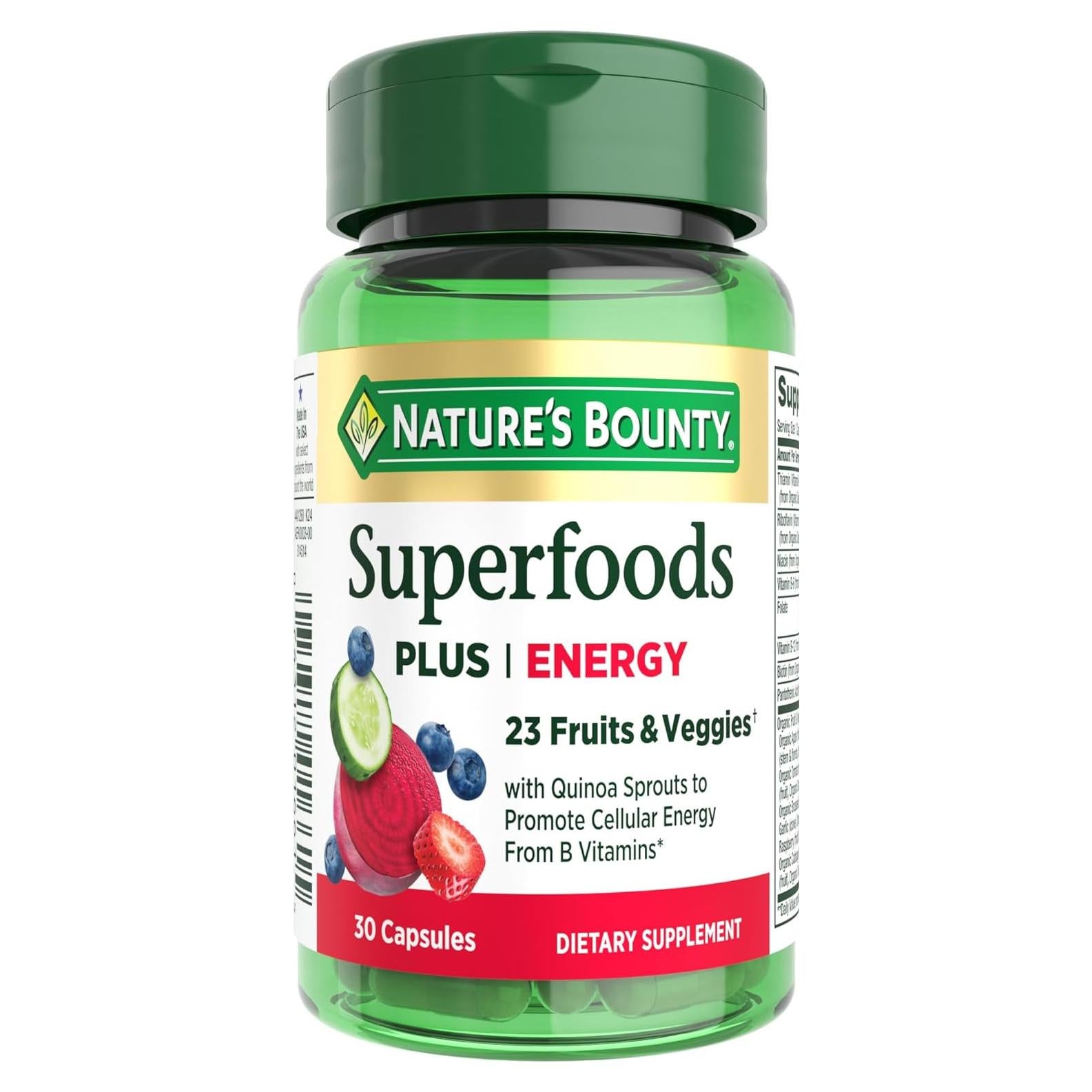 Suplemento Energía Celular Nature's Bounty 30 Cápsulas