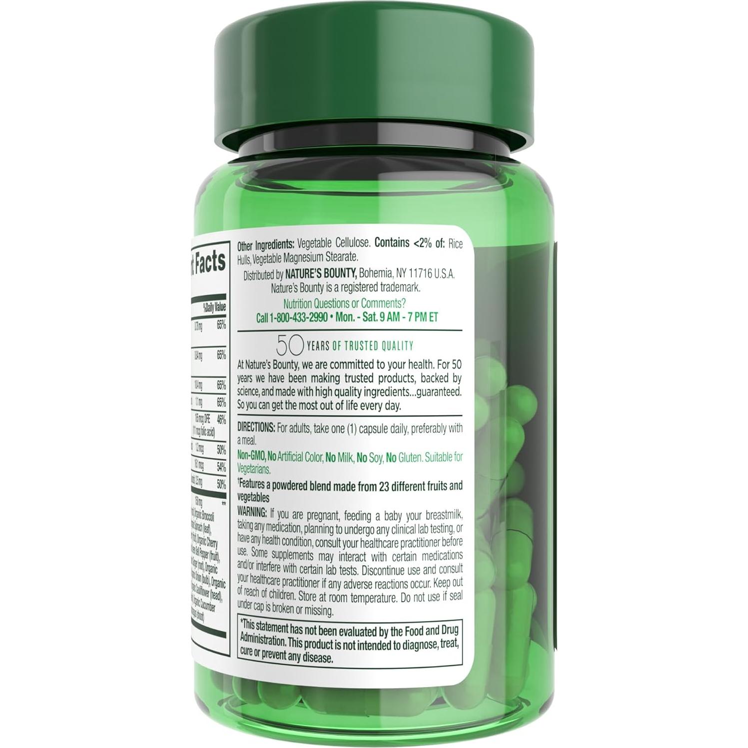 Suplemento Energía Celular Nature's Bounty 30 Cápsulas